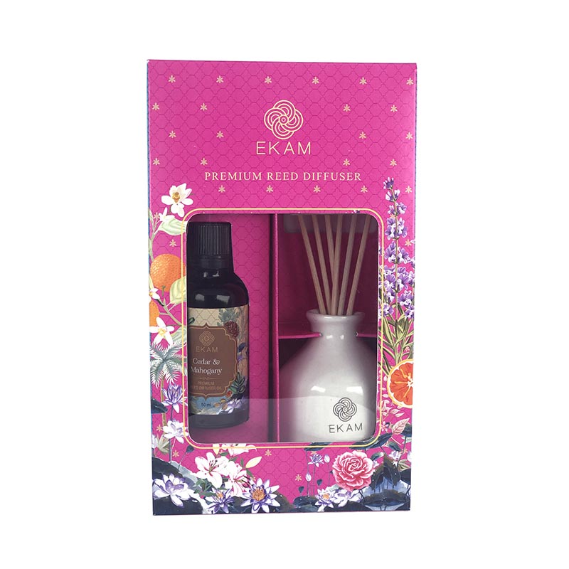 Cedar &amp; Mahogany Reed Diffuser Gift Set