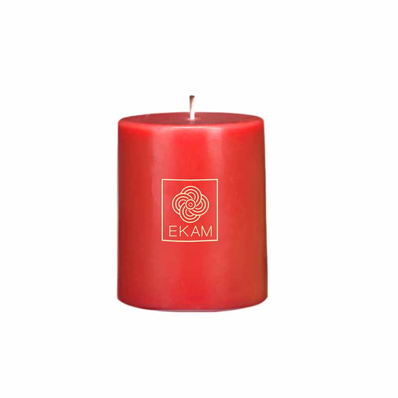 Cinnamon Scented Pillar Christmas Candle (218 g)