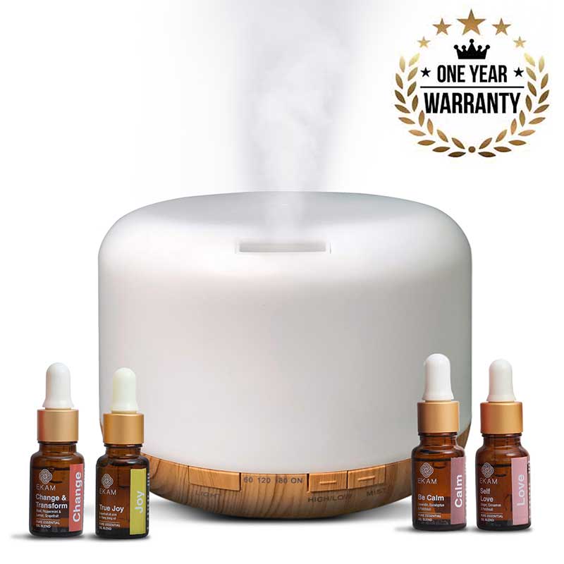 Aroma Diffuser - Model: YX-168 with Free True Joy, Change &amp; Transform, Be Calm, and Self Love Wellness Oils