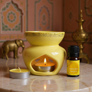 Lemongrass Scented 5 ml Vaporizer Set | Festive Pink Haveli Collection, 2025-26