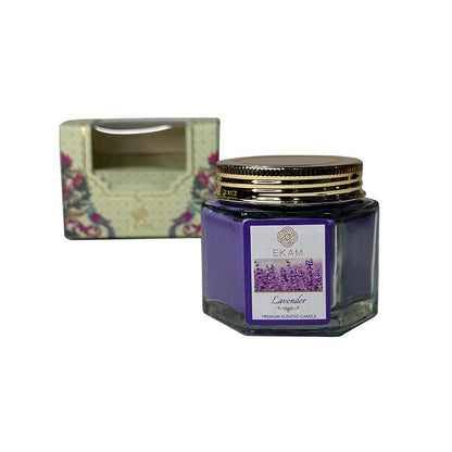 Lavender Hexa Jar Scented Candle