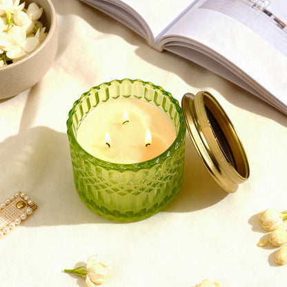 Jewelled Jasmine 3 Wick Luxe Scented Candle