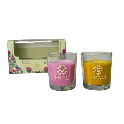 2 Pack Candle Gift Box |  Honey and Lemon &amp; Clary Sage