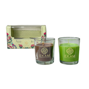 2 Pack Candle Gift Box |   Mahogany &amp; Lemongrass