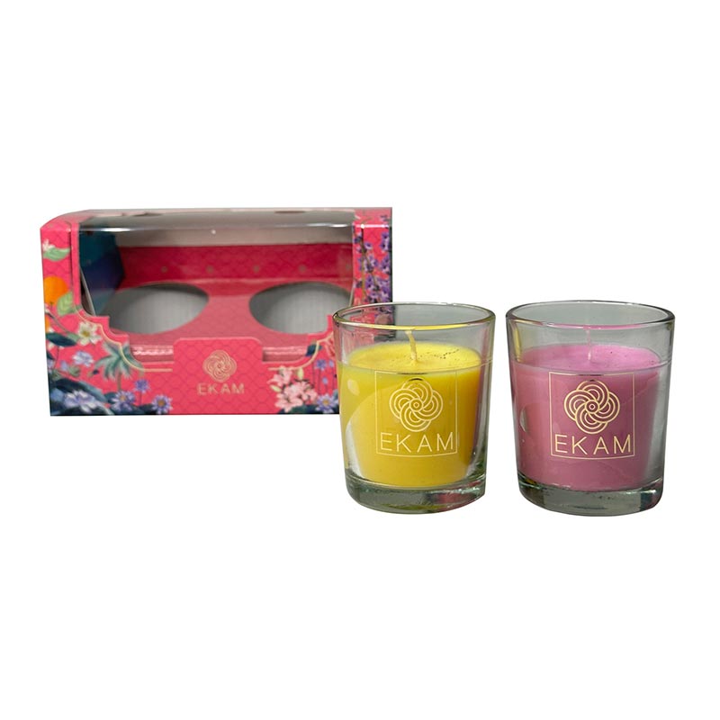 2 Pack Candle Gift Box |  Honey and Lemon &amp; Clary Sage