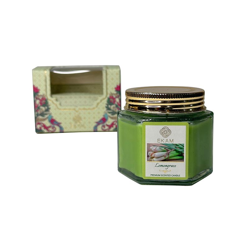 Lemongrass Hexa Jar Scented Candle