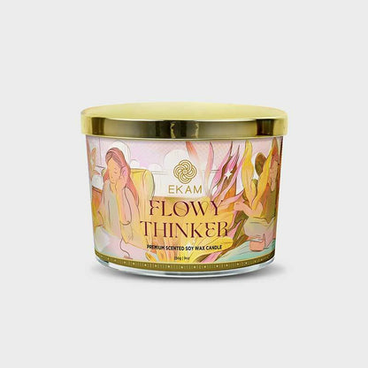 Flowy Thinker Scented 3 Wick Candle