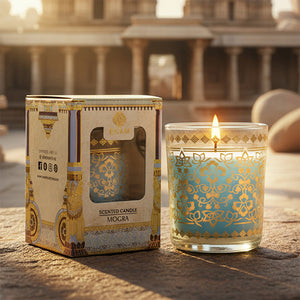 Mogra Scented Votive Candle, 43 g| Festive Stone Palace Collection, 2025-26