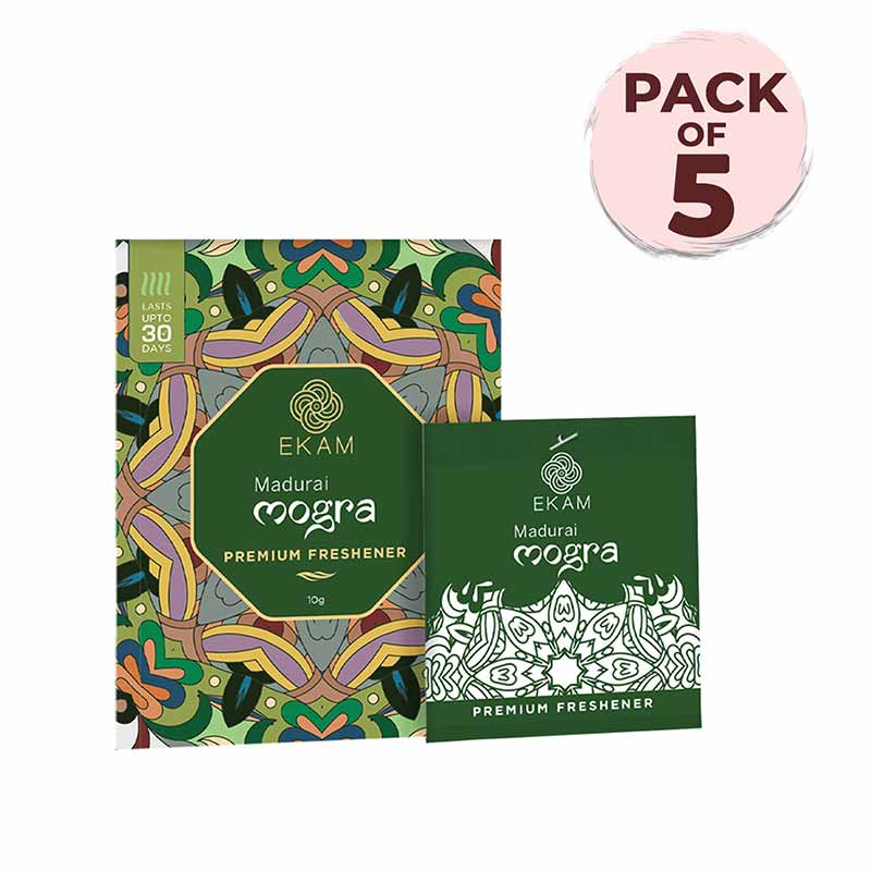 Combo Pack of 5 Madurai Mogra Scented Sachets