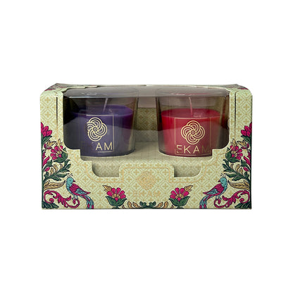 2 Pack Candle Gift Box |  Lavender &amp; Rose