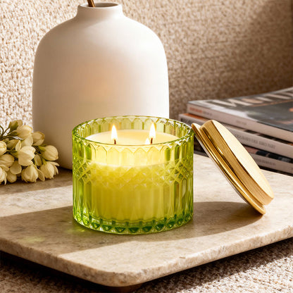 Jewelled Jasmine 3 Wick Luxe Scented Candle