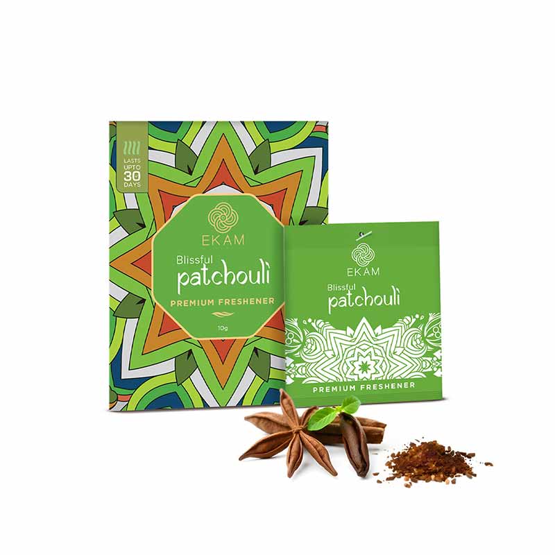 Combo Pack of 10 Blissful Patchouli Scented Sachets