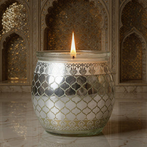 Mahogany Scented Jar Candle, 28.5 g | Festive Sheesh Mahal Collection, 2025-26
