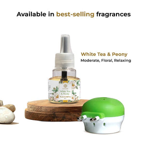 White Tea &amp; Peony Scented Plug In Air Freshener Kit