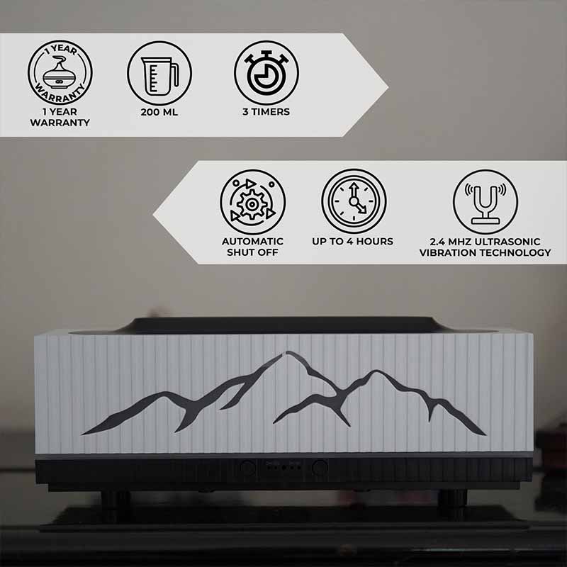 YX2201S-White Flame Aroma Diffuser