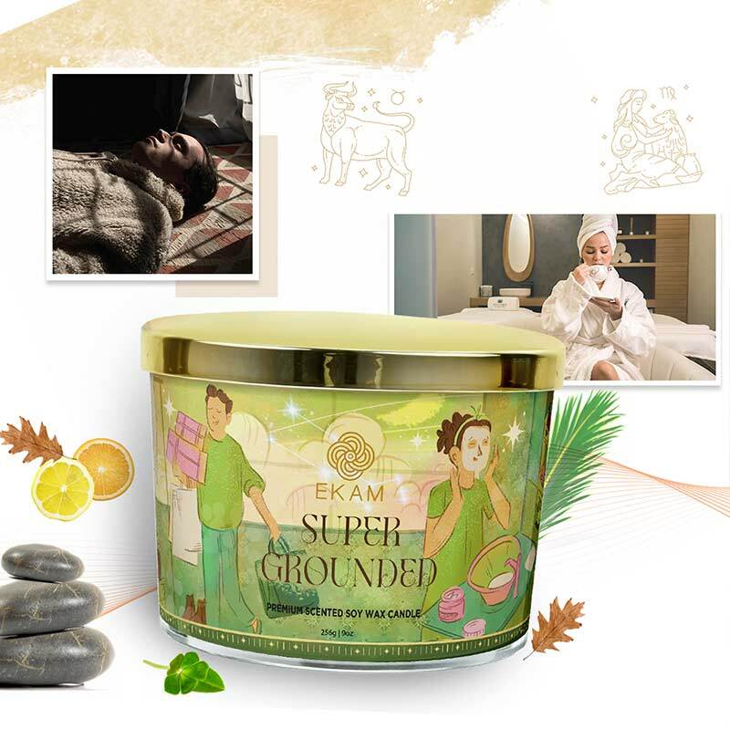 Super Grounded Scented 3 Wick Candle