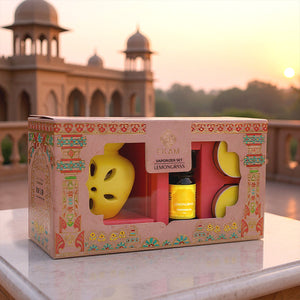 Lemongrass Scented 5 ml Vaporizer Set | Festive Pink Haveli Collection, 2025-26
