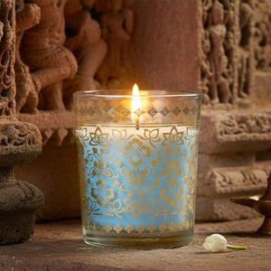 Mogra Scented Votive Candle, 43 g| Festive Stone Palace Collection, 2025-26