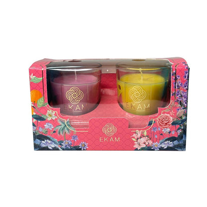 2 Pack Candle Gift Box |  Honey and Lemon &amp; Clary Sage