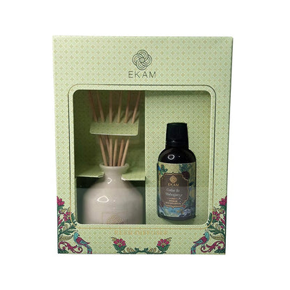 Cedar &amp; Mahogany Reed Diffuser Set