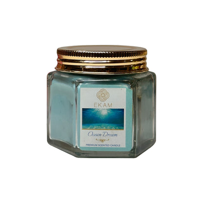 EKAM Ocean Dream Scented Hexa Jar Candle