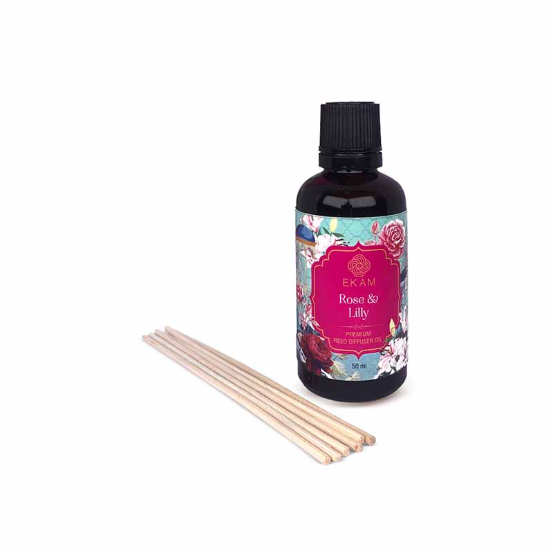 Rose &amp; Lily Reed 50ml Reed Diffuser Refill Gift Box