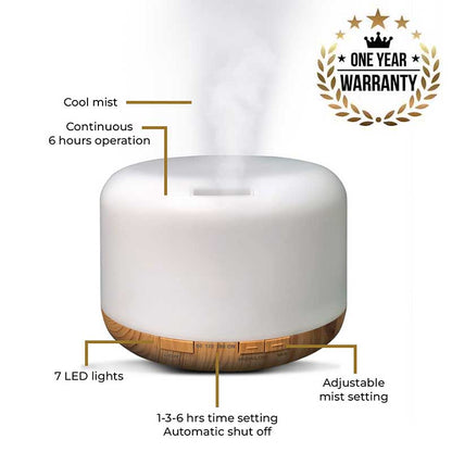 Aroma Diffuser - Model: YX-168 with Free True Joy and Change &amp; Transform Wellness Oils