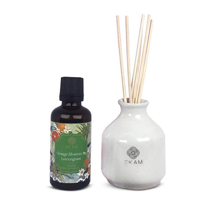 Orange Blossom &amp; Lemongrass Reed Diffuser Gift Set