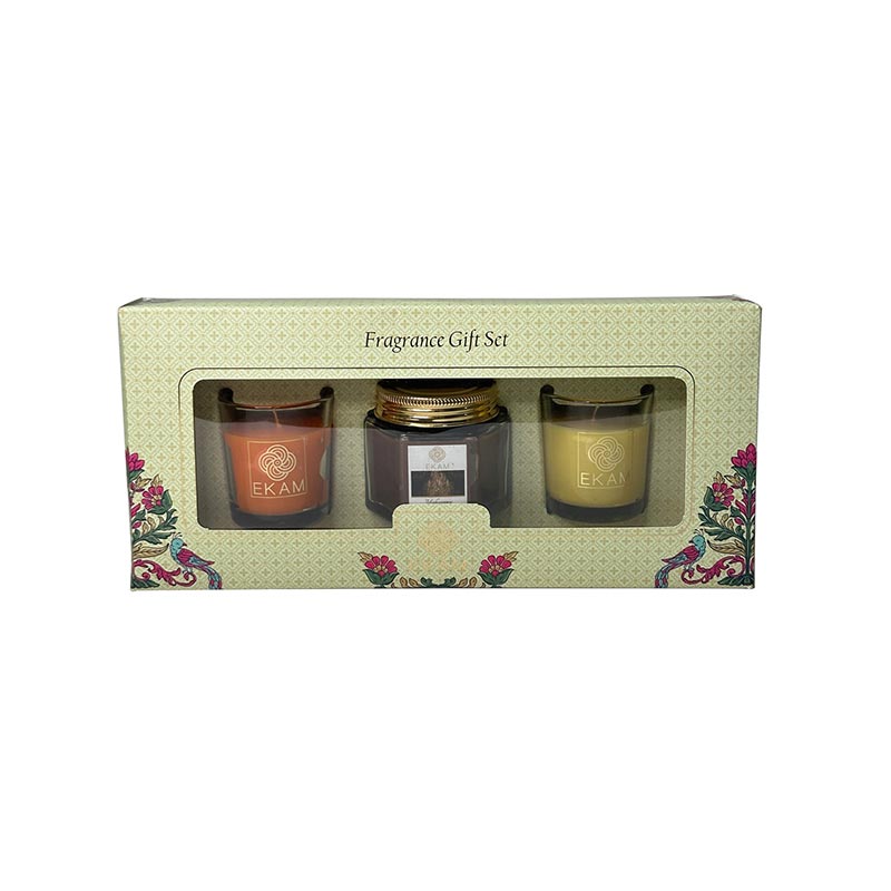 3 Pack Candle Gift Set |  Mandarin, Mahogany  &amp; Lemon