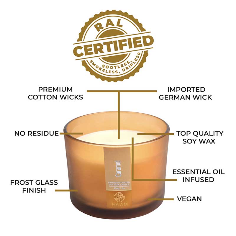 Caramel 3 Wick Scented Candle