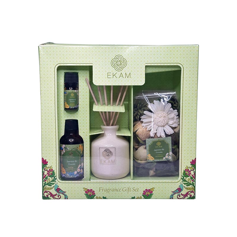 Jasmine &amp; Freesia Reed Diffuser &amp; Potpourri Gift Set