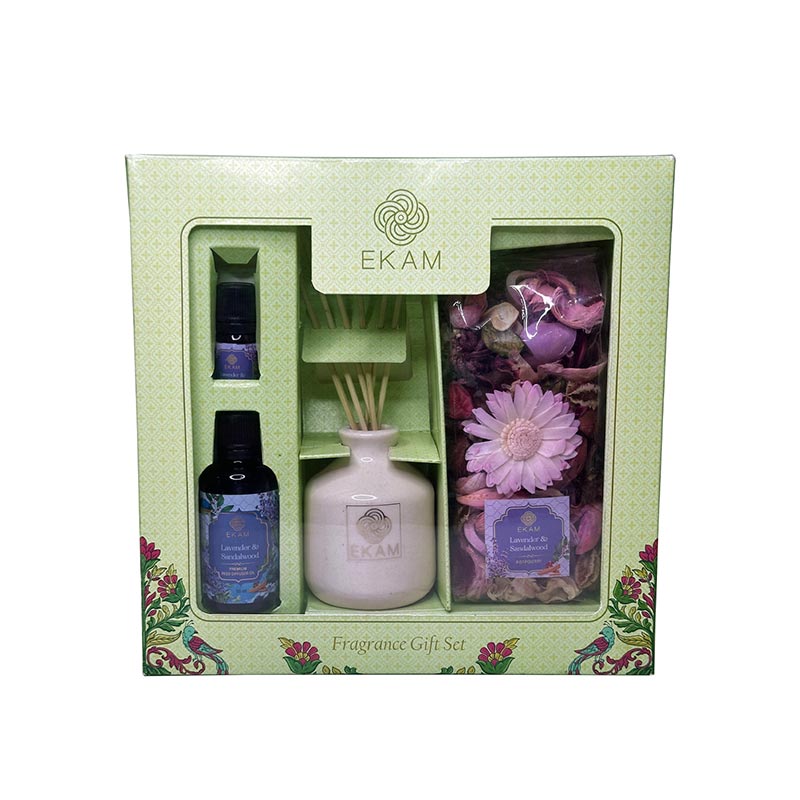 Lavender &amp; Sandalwood Reed Diffuser &amp; Potpourri Gift Set