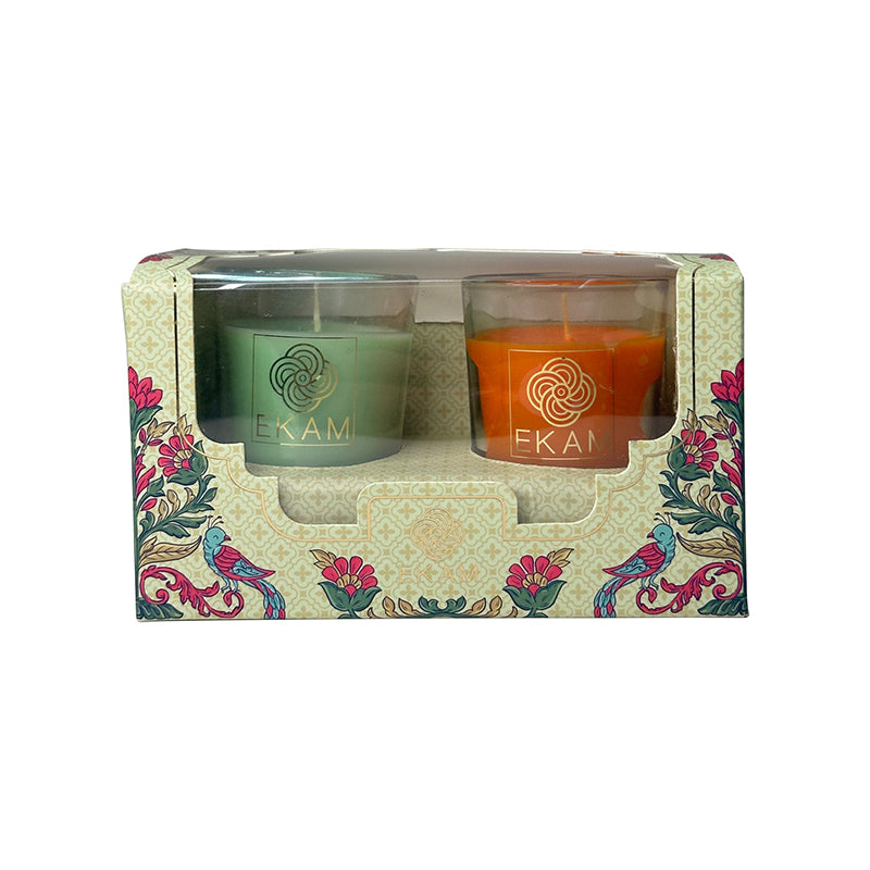 2 Pack Candle Gift Box |  Jasmine &amp; Lime Mandarin