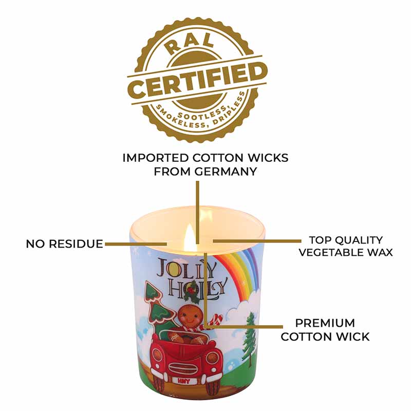 Vanilla Gingerbread Christmas Single Wick Scented Candle (199 g)