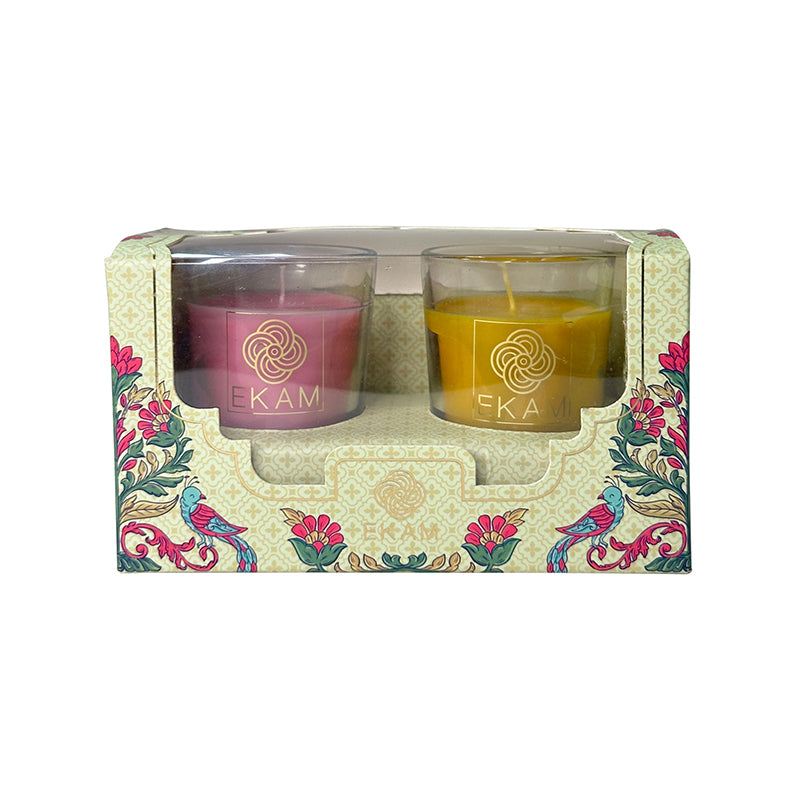 2 Pack Candle Gift Box |  Honey and Lemon &amp; Clary Sage