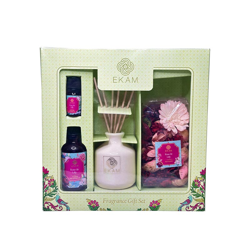 Rose &amp; Lily Reed Diffuser &amp; Potpourri Gift Set