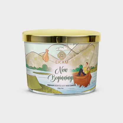 New Beginnings Scented 3 Wick Candle