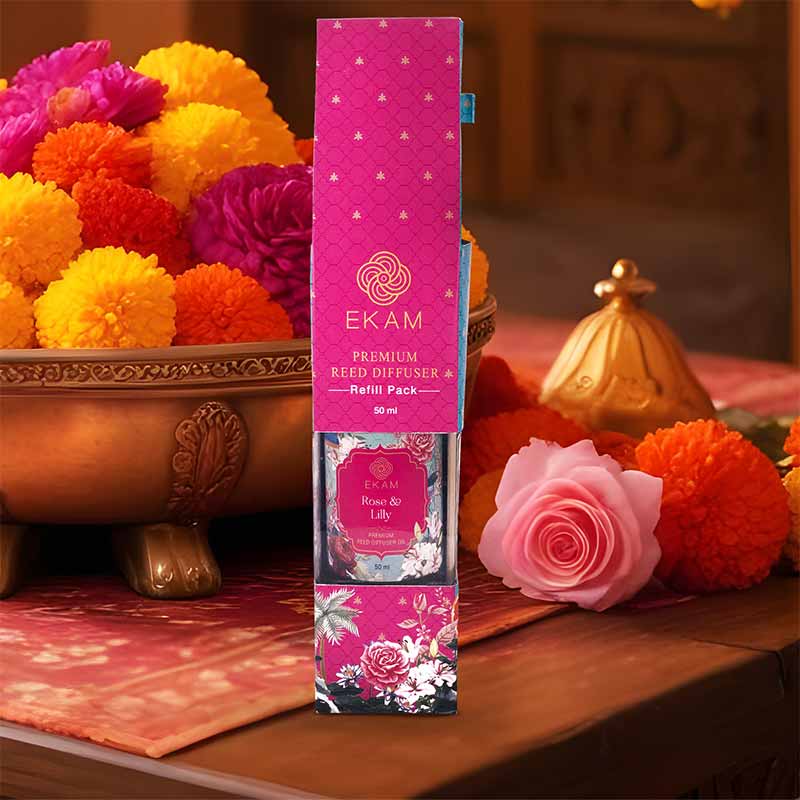 Rose &amp; Lily Reed 50ml Reed Diffuser Refill Gift Box