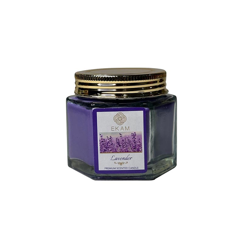 Lavender Hexa Jar Scented Candle