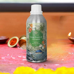 Orange Blossom &amp; Lemongrass Reed Diffuser Oil, 500 ml
