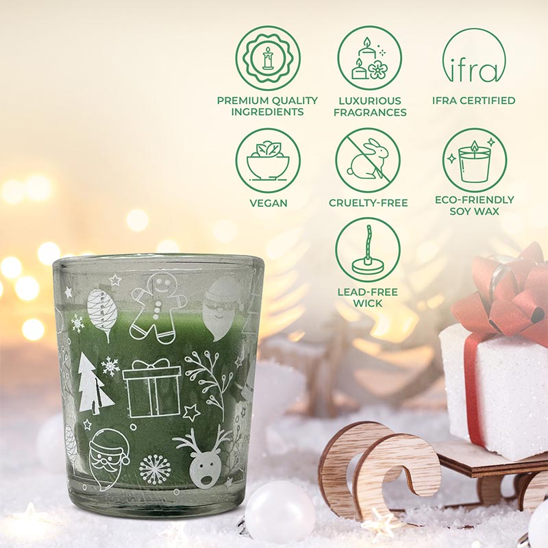 Balsam Pine Shot Glass Scented Candle