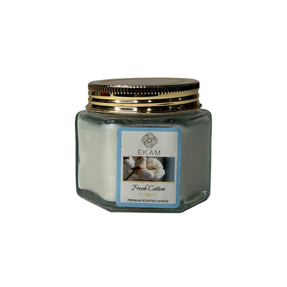 Fresh Cotton Hexa Jar Scented Candle