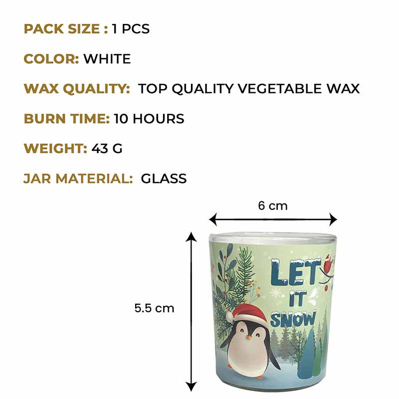 Let It Snow Scented Christmas Votive Candle (43 g)