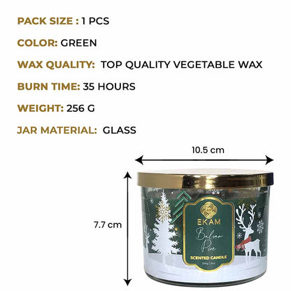 Balsam Pine 3 Wick Scented Christmas Candle (256 g)