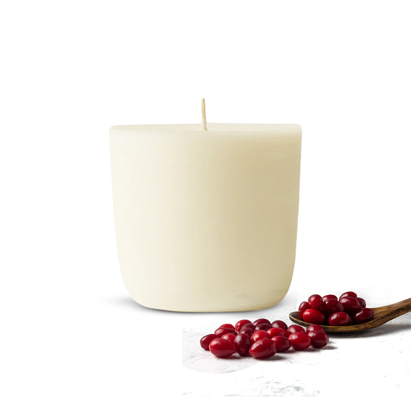 Cranberry Scented Shot Glass Refill Candle