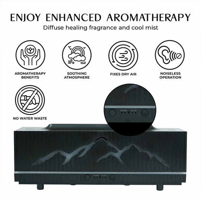 YX2201S-Black Flame Aroma Diffuser