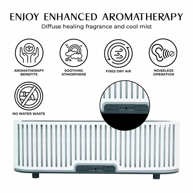 YX1623-White Flame Aroma Diffuser