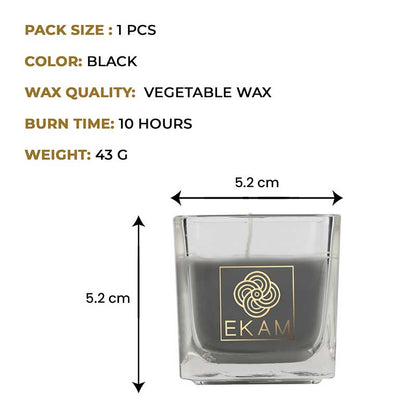 EKAM Twilight Sky Scented Square Cup Candle