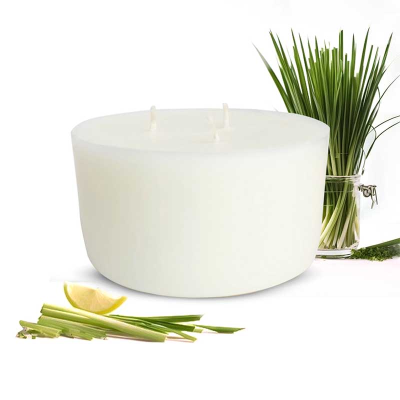 Lemongrass Scented 3 Wick Refill Candle