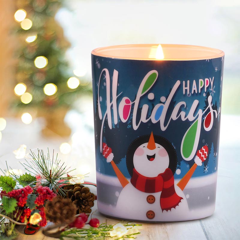 Happy Holidays 7 oz Jar Scented Candle